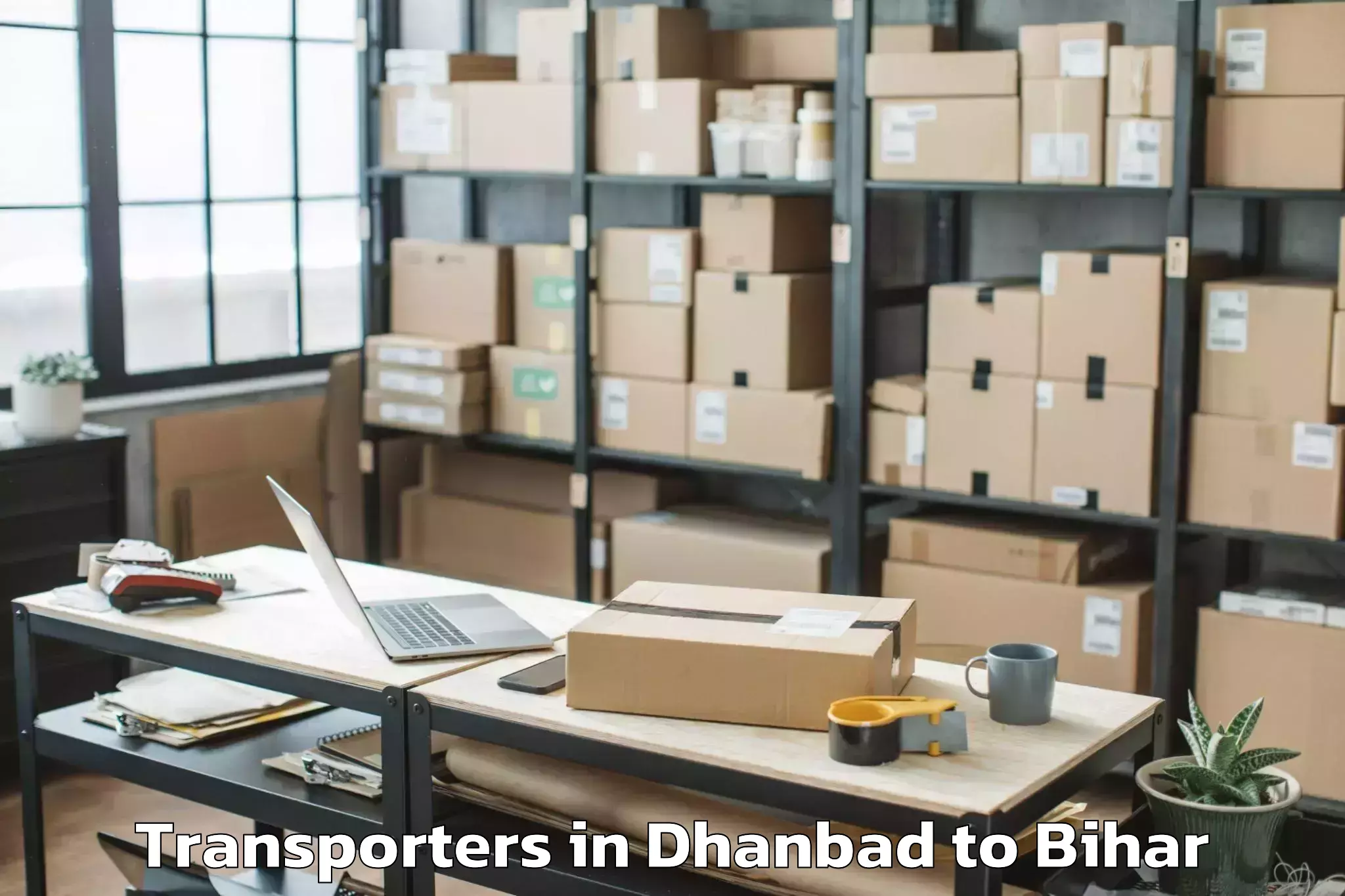 Dhanbad to Chausa Transporters Booking